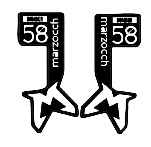 Bomber 58 Fork Decal
